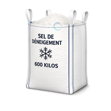 Sel de déneigement - Big bag 600 kg - Solution économique pour usages professionnels