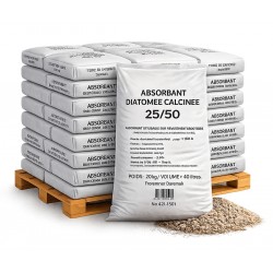 Absorbant Routier - Terre de Diatomée 25/50 - 1 Tonne - 50 sacs de 20 kilos