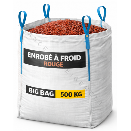 Enrobé époxy rouge à froid – Big Bag 500 kg – Qualité professionnelle