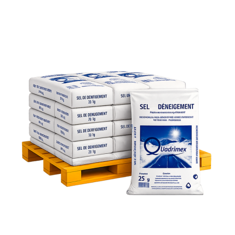 Sel de déneigement en sacs de 25 kg - 1/2 palette 300 kg