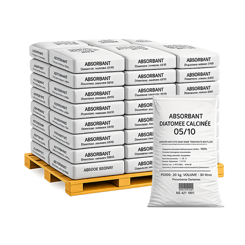 Absorbant terre de diatomée